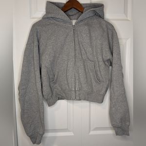 Tna Cozy AF Cropped Boyfriend Hoodie - Grey - Size S
